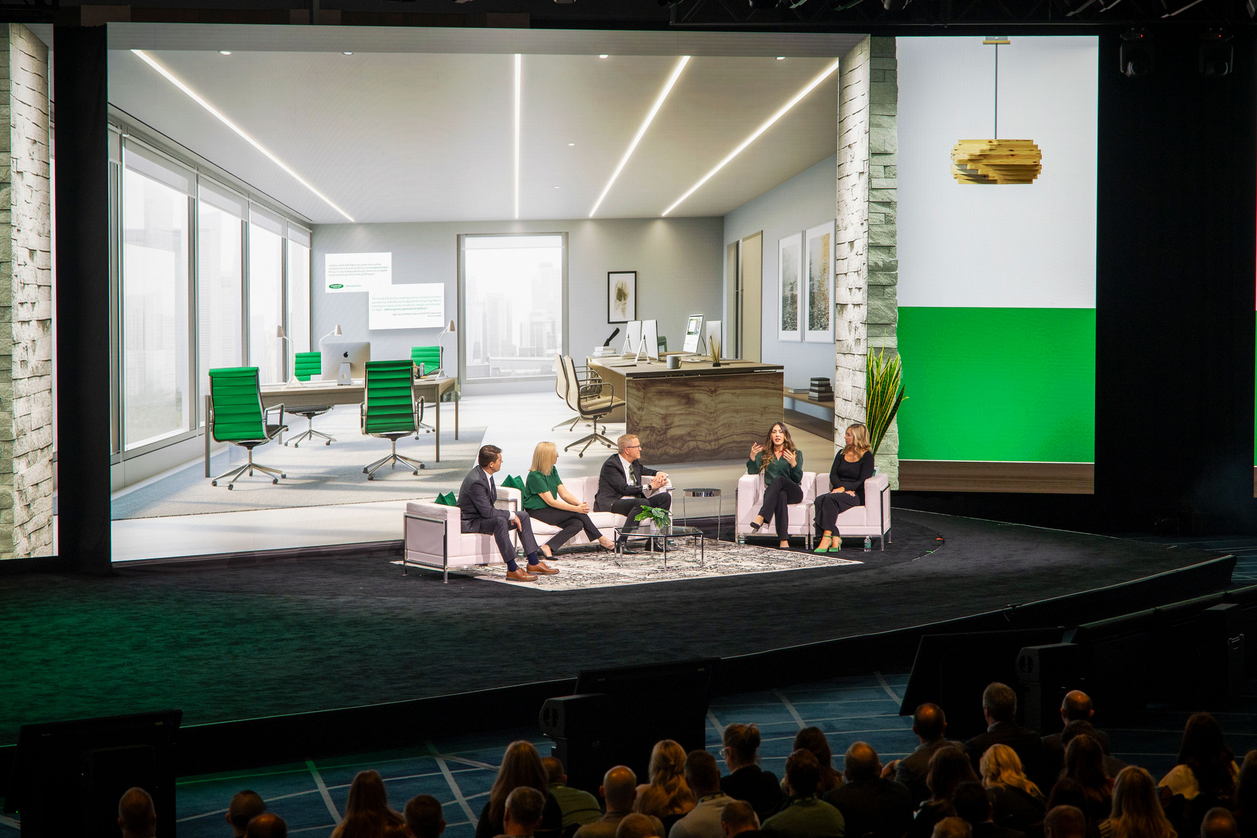 General session stage with keynote presentation