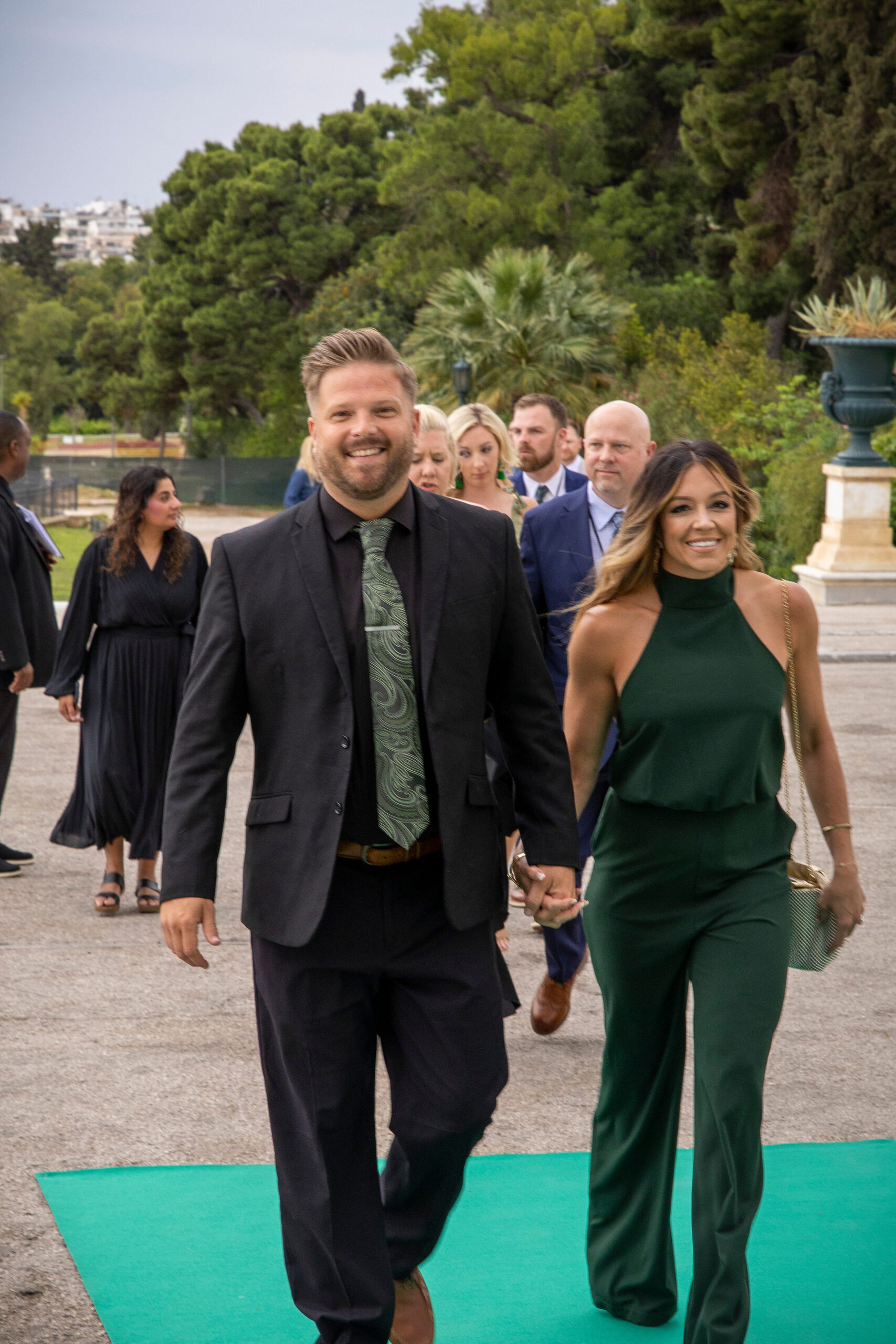 Couple walking at a corporate incentive event